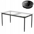 Spacetronik Black Electric Desk and Table Frame with 4 Motors, 100 kg Capacity