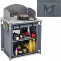 Jumi Grey Freestanding Camping Cabinet 76 x 55 cm