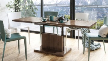 Aston 70 Elegant Walnut Lift-Top Convertible Coffee Table