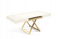 Sanna U Convertible Coffee Table with Gold-Copper Base