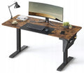 Electric Height-Adjustable Desk 140 x 60 cm with Memory Function
