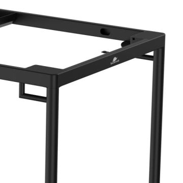 Spacetronik Black Electric Conference Table Frame with 4 Motors