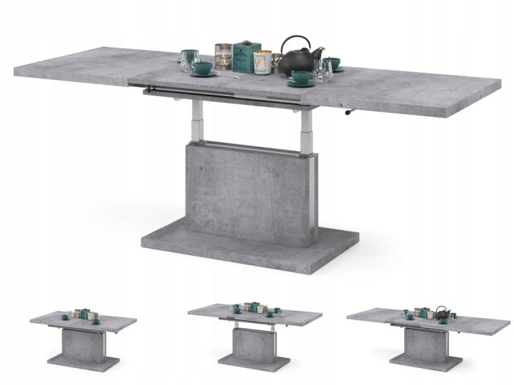 Aston Concrete Grey Convertible Coffee Table