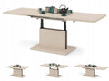 Aston Champagne Beige Lift-Top Convertible Coffee Table