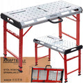 Portable Galvanised Steel Welding Table with Adjustable Height, 454 kg Capacity