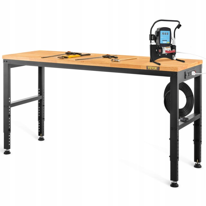 Vevor Adjustable Garage Workbench with Electrical Outlets