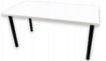 White Gaming and Computer Desk 136 x 66 cm with Adjustable Height