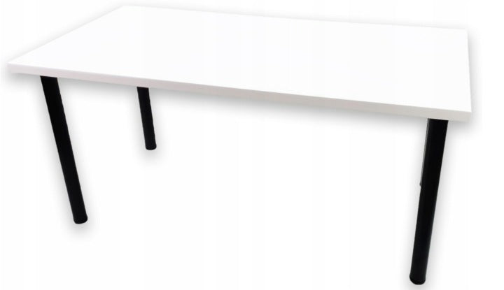 White Gaming and Computer Desk 136 x 66 cm with Adjustable Height