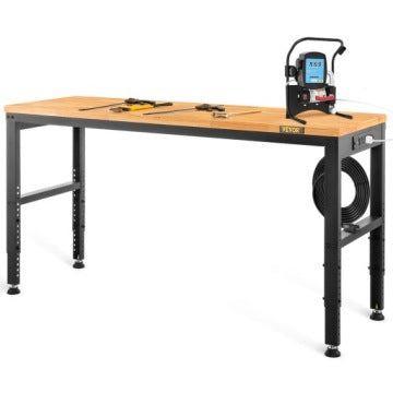 Vevor Adjustable Garage Workbench with Electrical Outlets