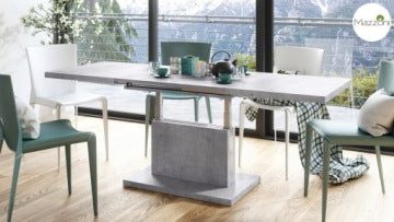 Aston Concrete Grey Convertible Coffee Table