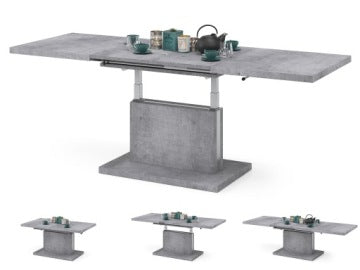 Aston Concrete Grey Convertible Coffee Table