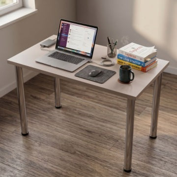Compact Kitchen and Dining Table 100 x 50 cm with Adjustable Height