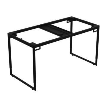 Spacetronik Black Electric Conference Table Frame with 4 Motors