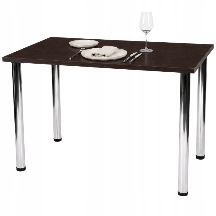 Rectangular Kitchen Table 110 x 60 cm with Adjustable Height
