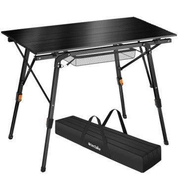 Tina Folding Aluminium Camping Table with Adjustable Height