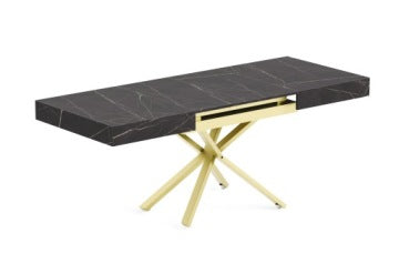 Sanna X Convertible Coffee Table with Gold-Copper Base