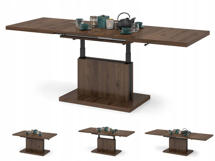 Aston 70 Elegant Walnut Lift-Top Convertible Coffee Table
