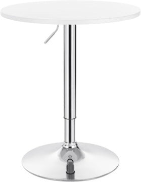 Woltu White Adjustable Swivel Bar Table Ø60 x 88 cm