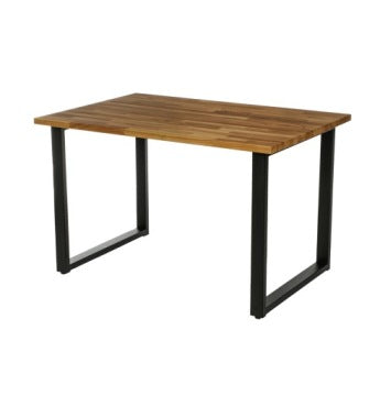 Modern Loft Oak Table 120 x 80 cm with Metal Legs