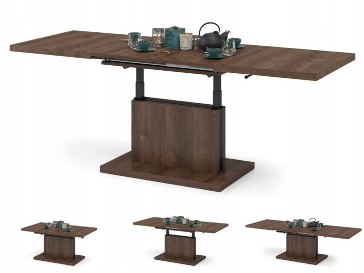 Aston Brown Oak Convertible Coffee Table
